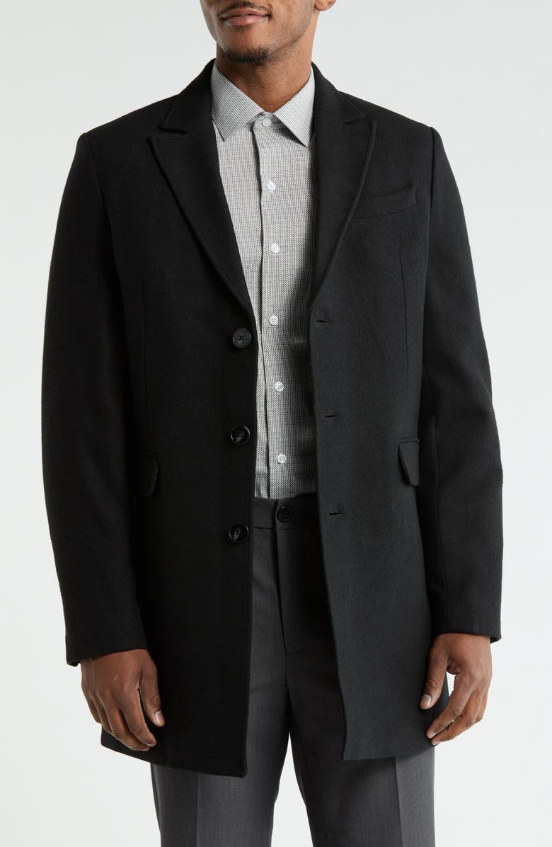 SOUL OF LONDON Solid Coat, Main, color, Black/ Noir
