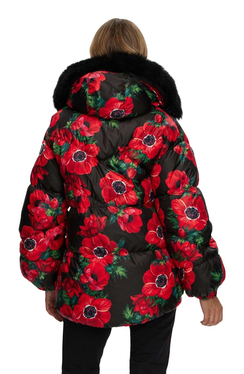 GORSKI Apres-Ski High-Low Jacket With Detachable Hood Trim, Alternate, color, 