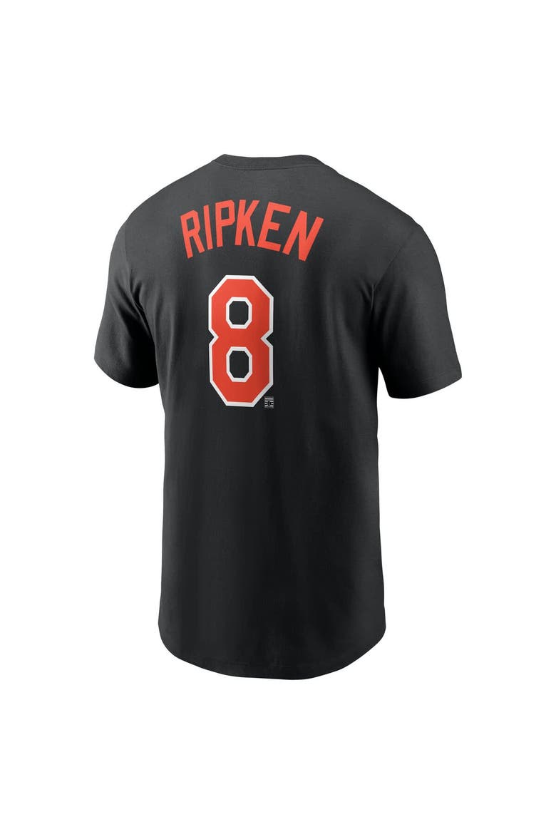 Men's Nike Cal Ripken Jr. Black Baltimore Orioles Fuse Name & Number T-Shirt, Alternate, color, Black