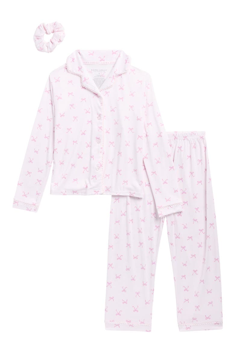 Kids' 3-Piece Pajamas & Scrunchie Set, Main, color, CANDY BOWS