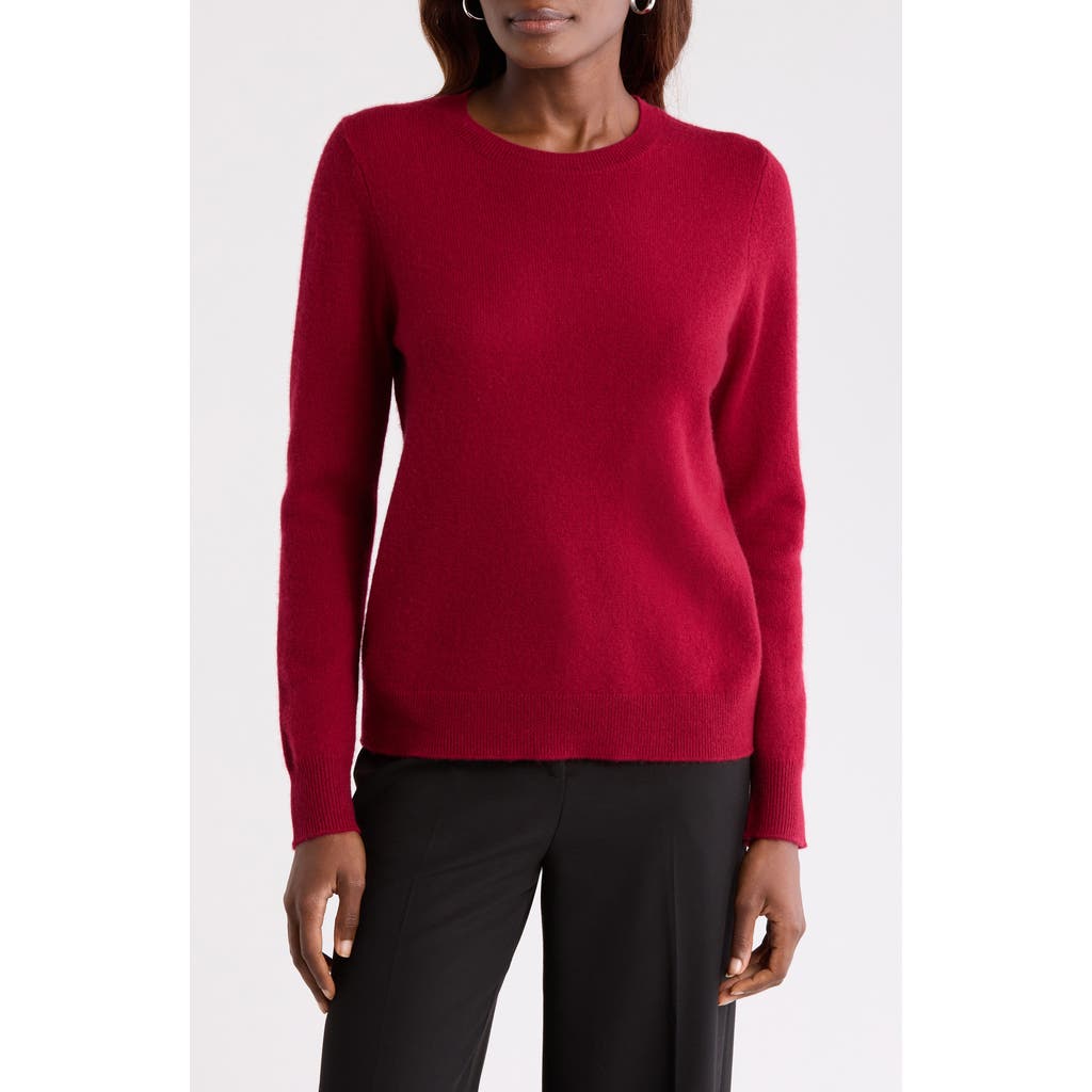 Nordstrom Crewneck Cashmere Sweater In Red