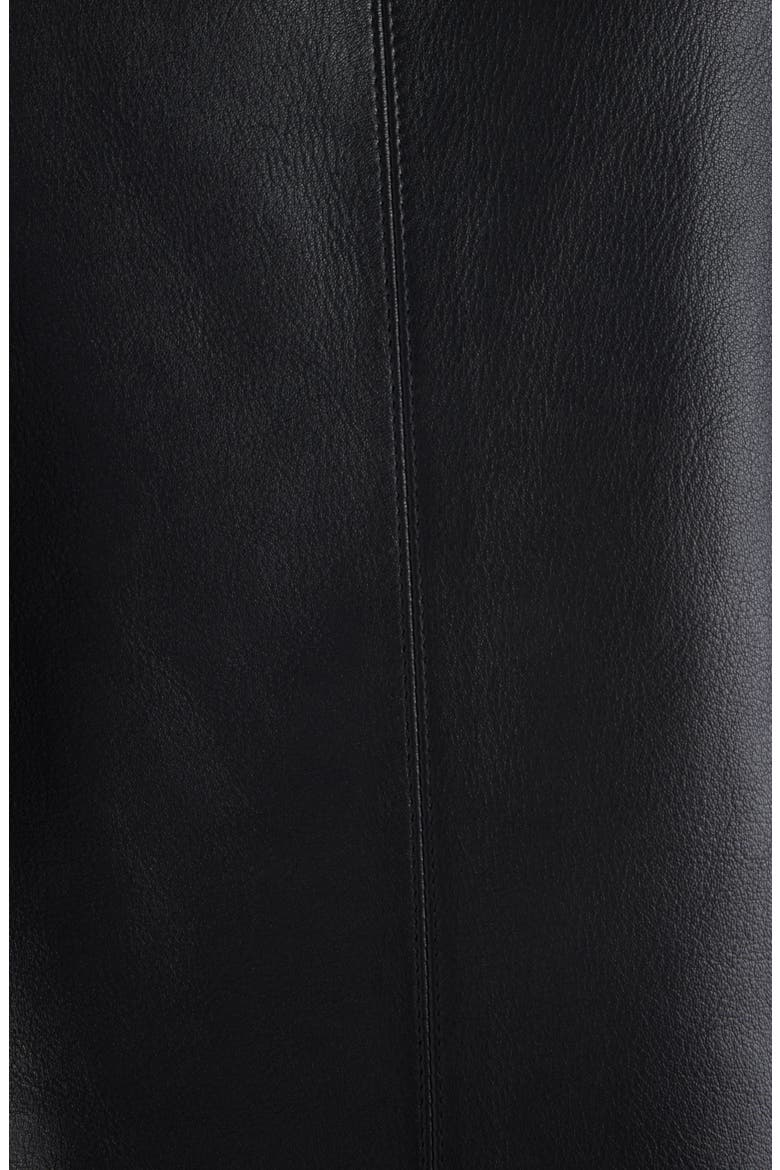 Plongé Lambskin Leather Short Jacket, Alternate, color, BLACK
