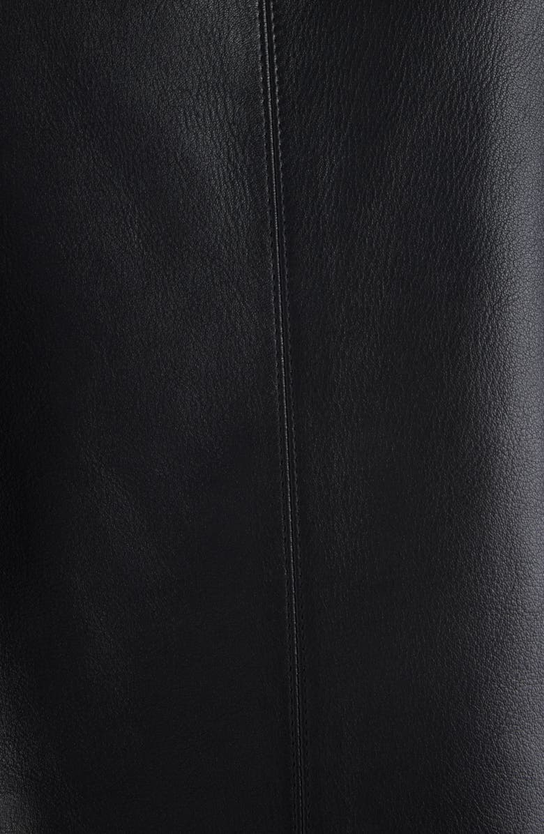 Chloé Plongé Lambskin Leather Short Jacket, Alternate, color, Black