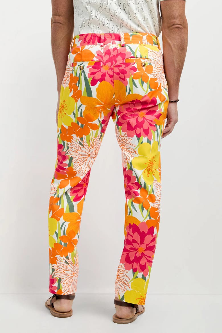 Clyde Como Herringbone Slim Trouser, Alternate, color, Multi