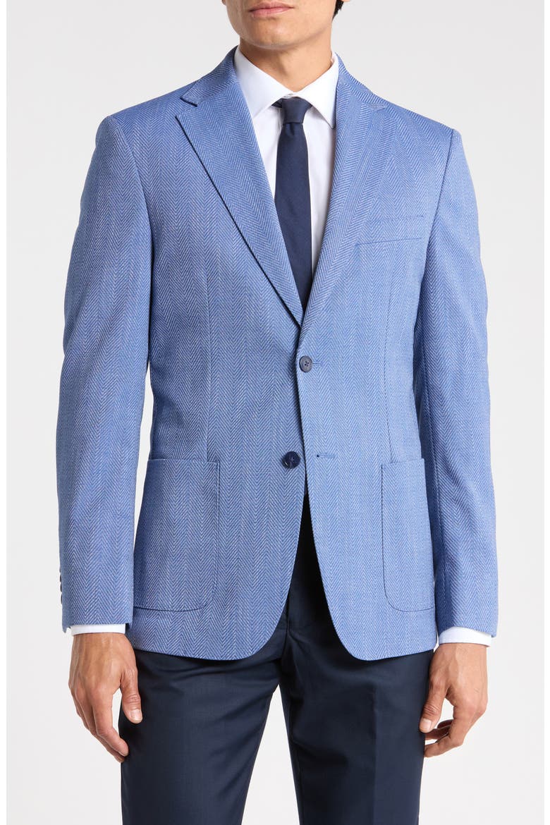 Two-Button Sport Coat, Main, color, BLUE