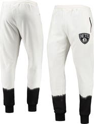 FISLL Men's FISSL Oatmeal Brooklyn Nets Double Dribble Tie-Dye Fleece Jogger Pants