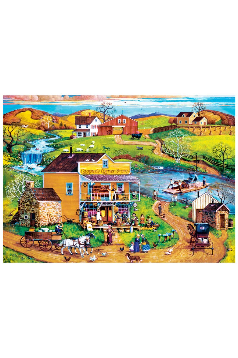Cooper's Corner 500 Piece Jigsaw Puzzle, Alternate, color, Multicolor