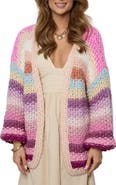 SAACHI Mayflower Stripe Crochet Cardigan