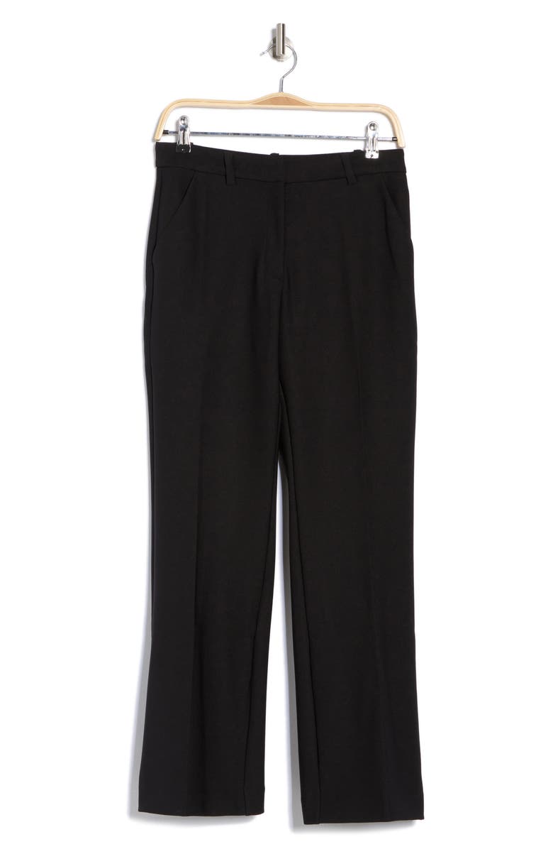NORDSTROM RACK Stretch Ponte Bootcut Pants, Alternate, color, Black