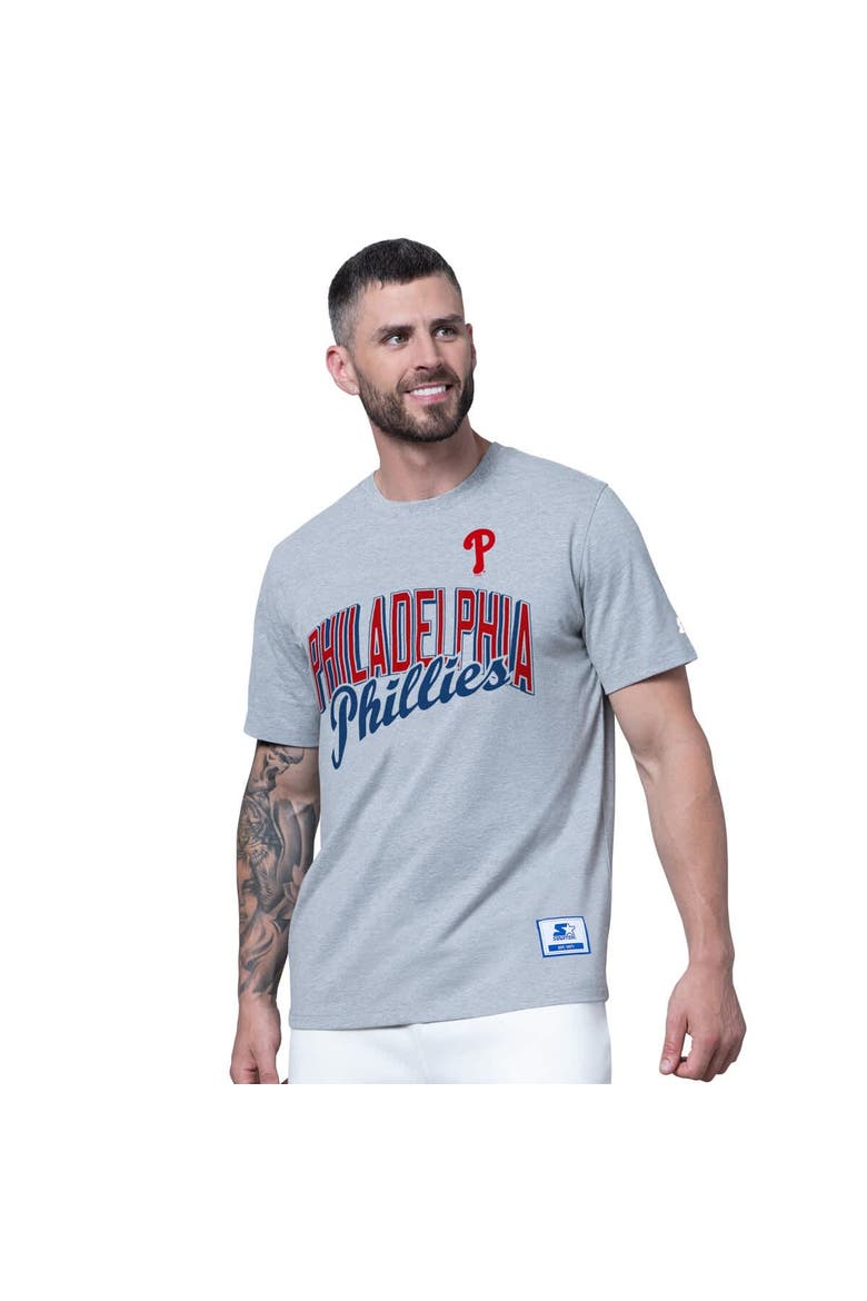 Men's Starter  Red/Heather Gray Philadelphia Phillies Two-Pack T-Shirt Set, Alternate, color, Red