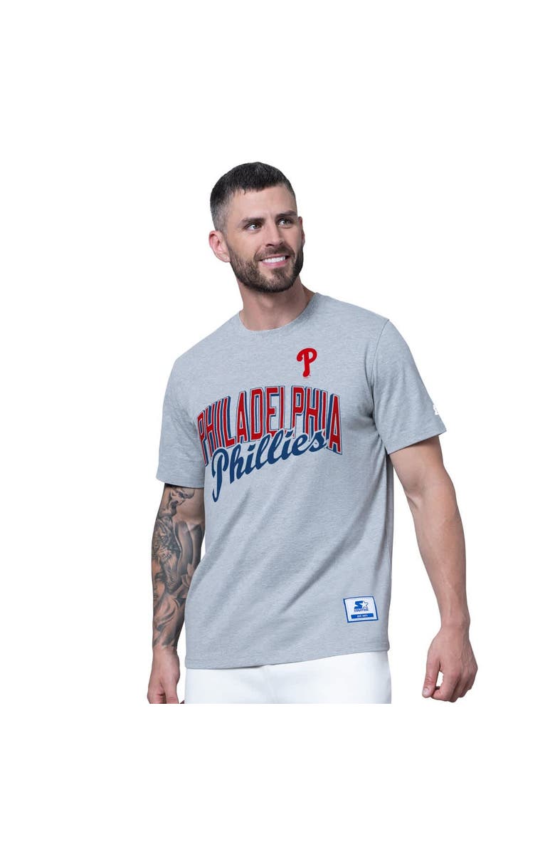 STARTER Men's Starter  Red/Heather Gray Philadelphia Phillies Two-Pack T-Shirt Set, Alternate, color, Red