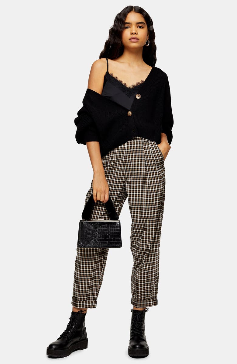 Topshop V-Neck Cropped Cardigan, Alternate, color,