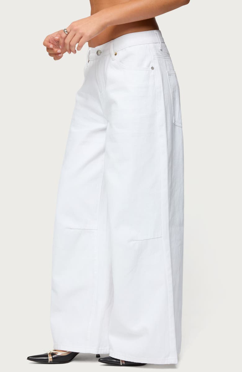 EDIKTED Skater Girl Low Rise Baggy Jeans, Alternate, color, 