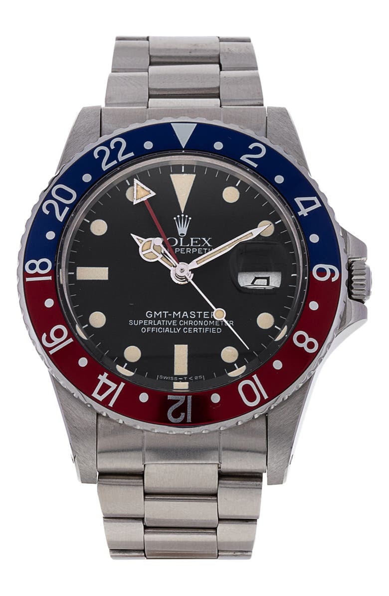 Watchfinder & Co. Rolex Preowned GMT Master Bracelet Watch, 40mm, Main, color,