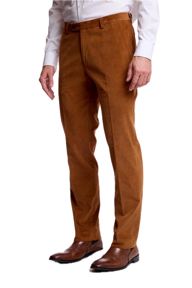 Downing Slim Fit Stretch Pants, Alternate, color, CARAMEL COFFEE