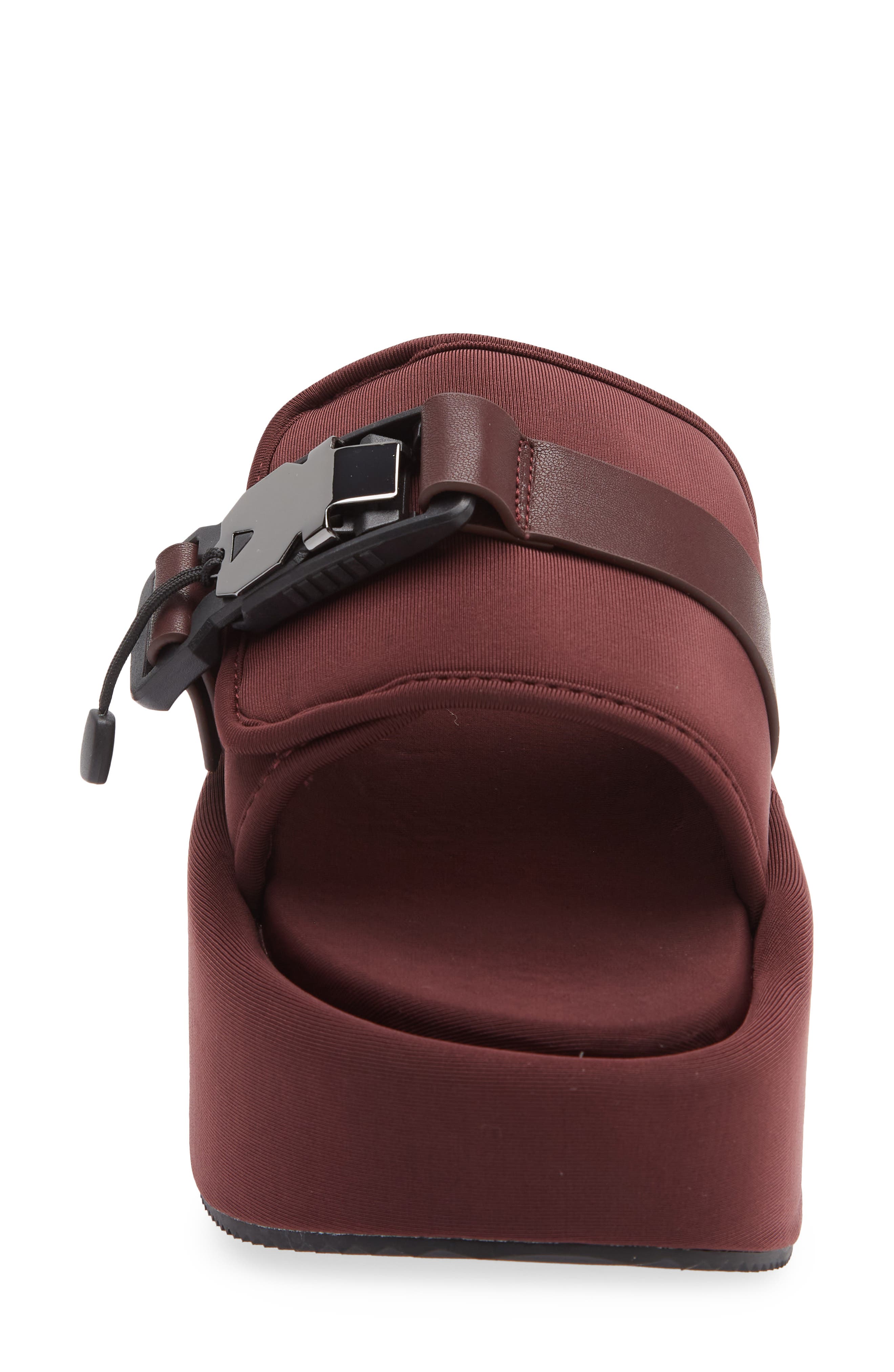 DKNY Vizer Platform Slide Sandal, Alternate, color, Bordeaux