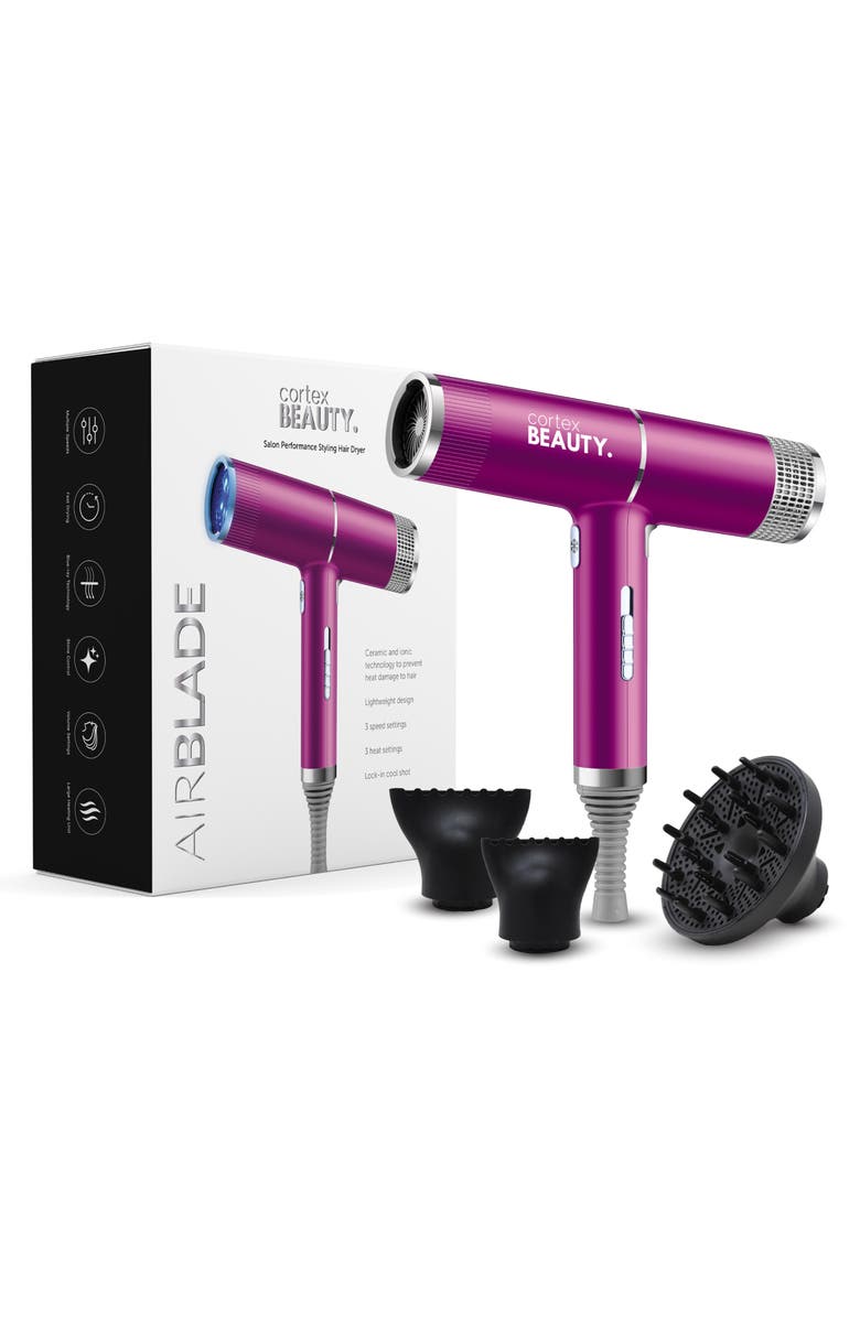 CORTEX BEAUTY Airblade Blue Ionic Technology Hair Dryer, Alternate, color, 