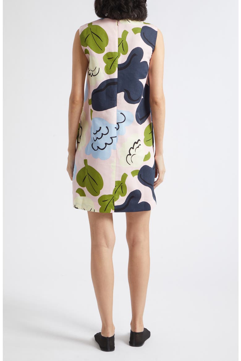 Kiuru Kukasta Kukkaan V-Neck Shift Dress, Alternate, color, PINK DARK BLUE LIGHT BLUE