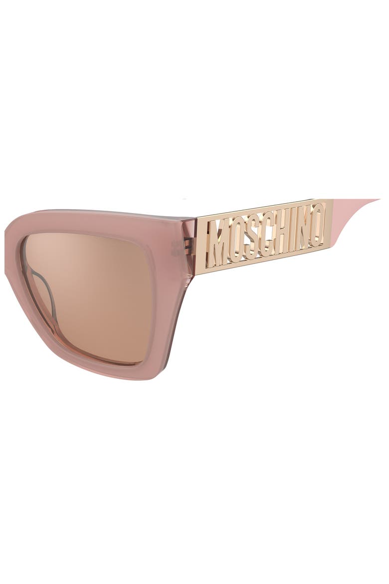 MOS161/S 53mm Rectangular Sunglasses, Alternate, color, PINK