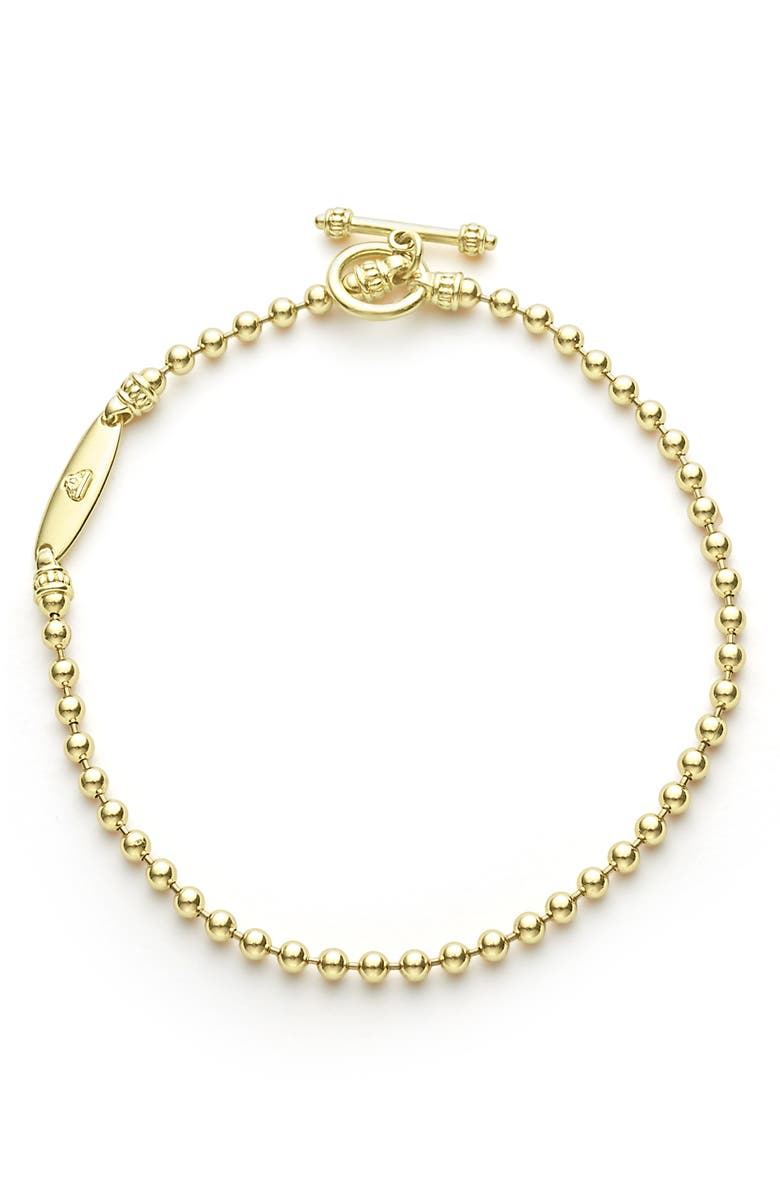 LAGOS Signature Caviar Ball Chain Bracelet, Alternate, color,
