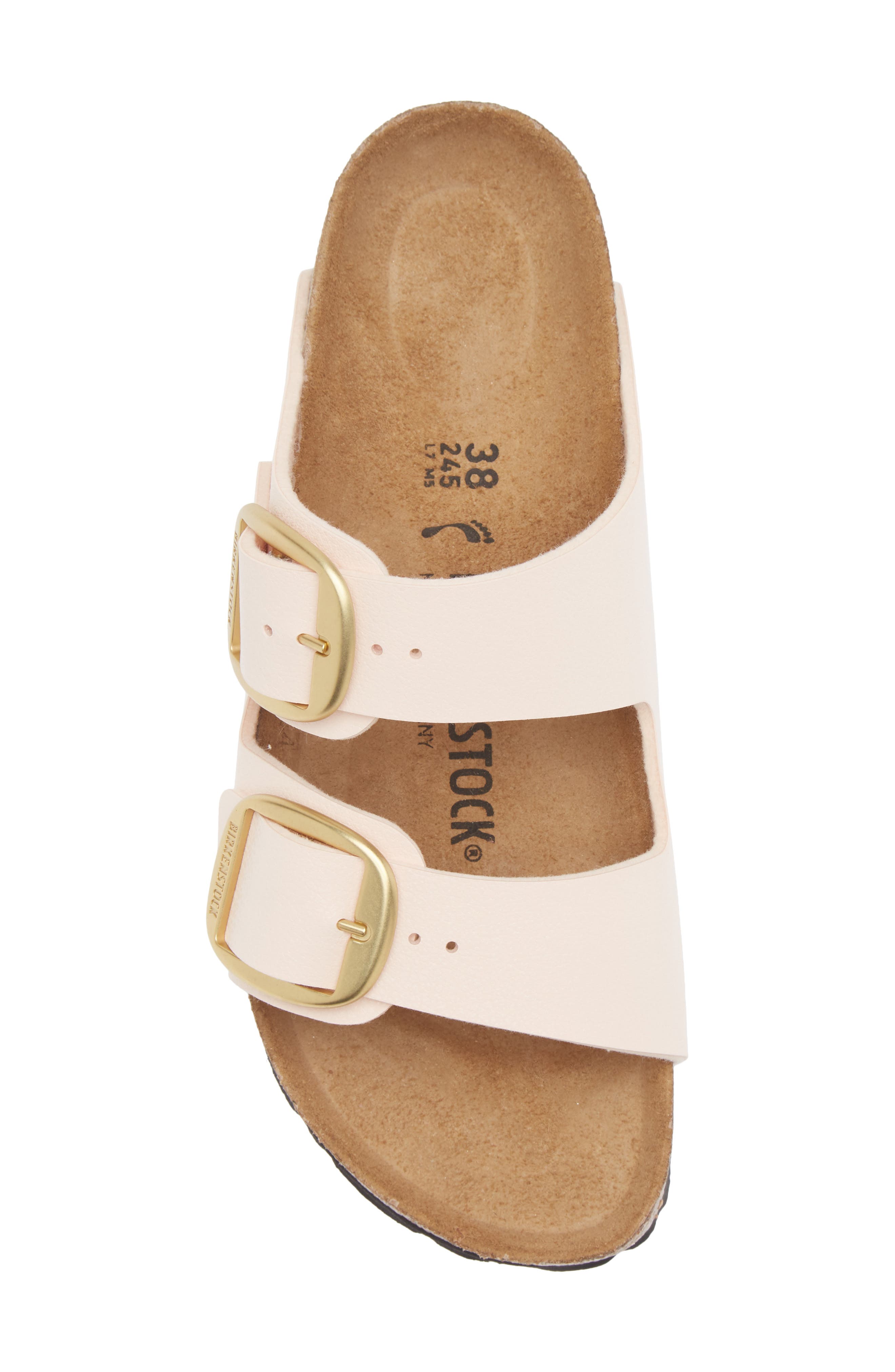 Arizona Big Buckle Slide Sandal, Alternate, color, LIGHT ROSE