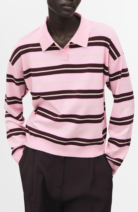 Stripe Sweater Polo