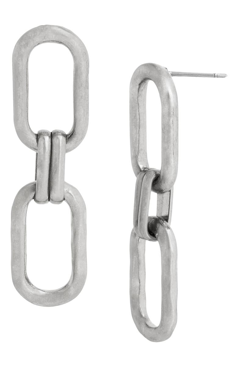 AllSaints Link Drop Earrings, Main, color,