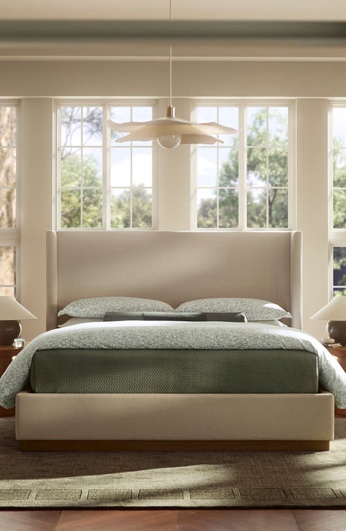 BOLL & BRANCH BOLL & BRANCH SIGNATURE GARDEN PRINT HEMMED ORGANIC COTTON DUVET COVER & SHAMS SET