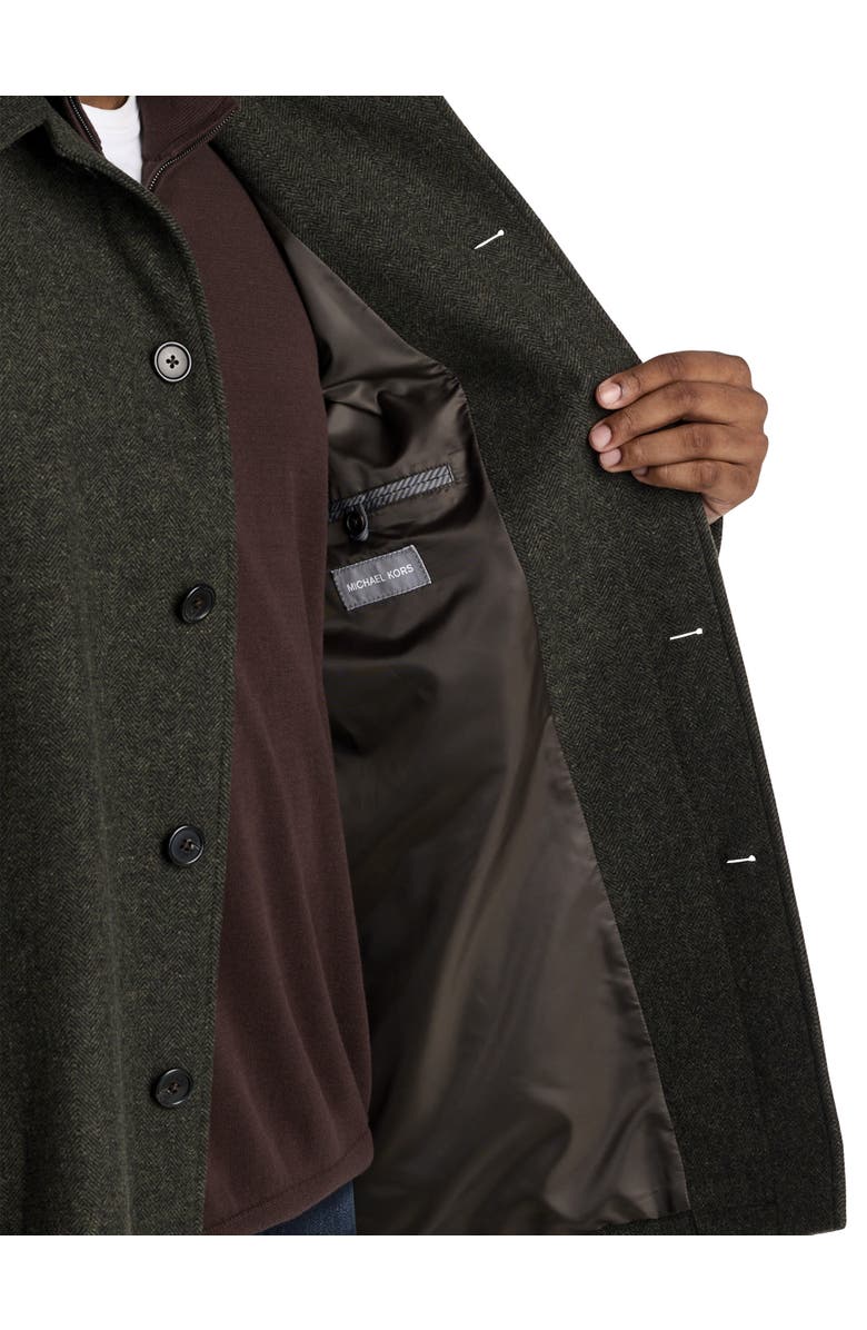 Michael Kors Kurt Overcoat, Alternate, color, Olive