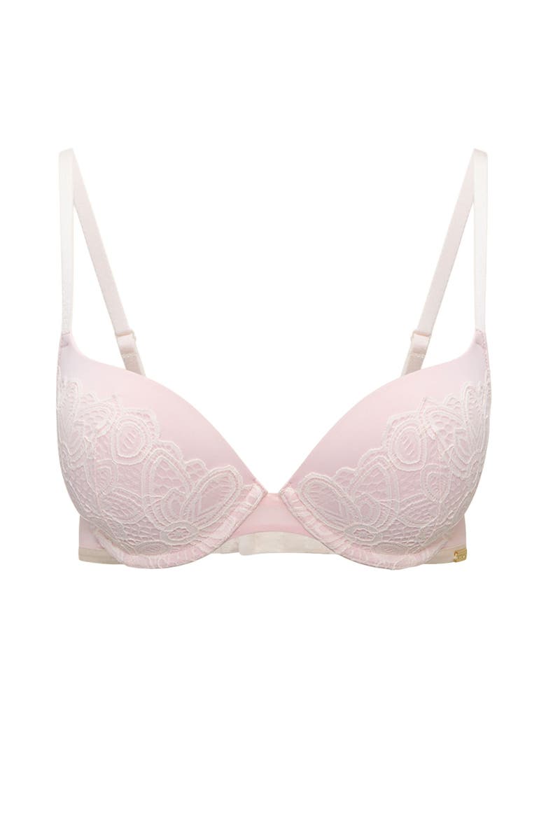 Dara Add 2 Cups Plunge Bra, Alternate, color, Light pink