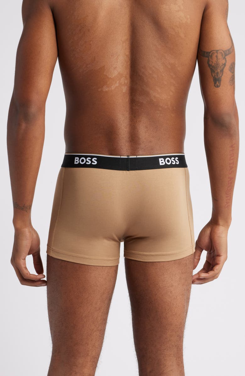 BOSS 3-Pack Power Stretch Cotton Trunks, Alternate, color, 