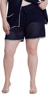 ELOQUII Crochet Knitted Short