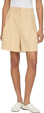 Lafayette 148 New York Jane Pleated Wide Leg Shorts
