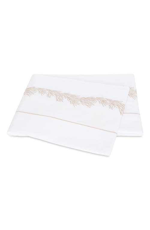 Matouk Atoll 520 Thread Count Cotton Percale Flat Sheet