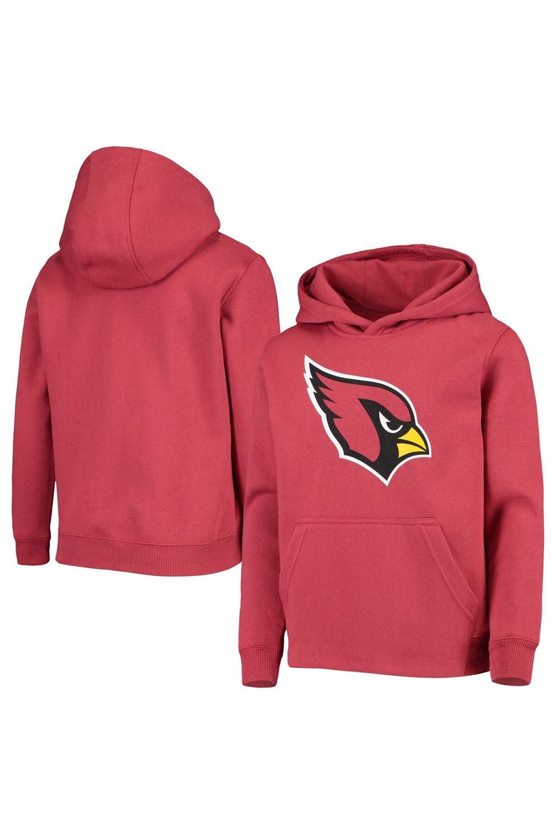 Youth Cardinal Arizona Cardinals Primary Team Logo Pullover Hoodie, Main, color, Cardinal