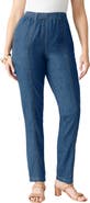Roaman's Plus Size Easy Wear Straight Leg Jean