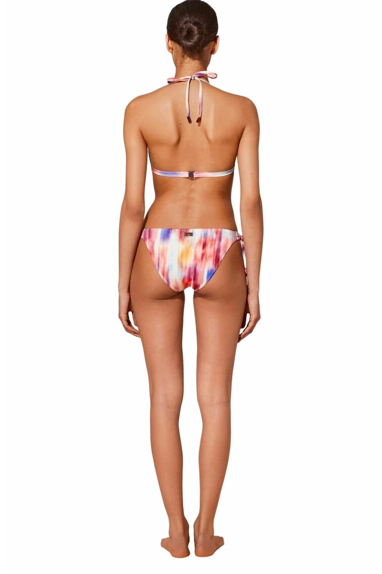 Women's Ikat Flowers Halter Bikini Top, Alternate, color, MULTICOLOR