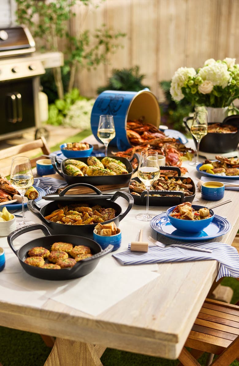 Le Creuset Blue Crab Stockpot, Alternate, color,
