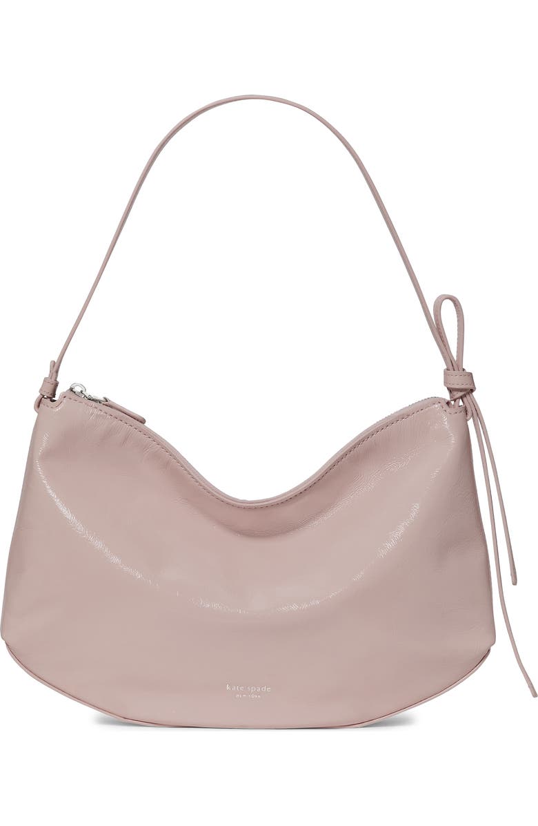 Kate Spade New York large loop crinkle patent leather shoulder bag, Main, color,