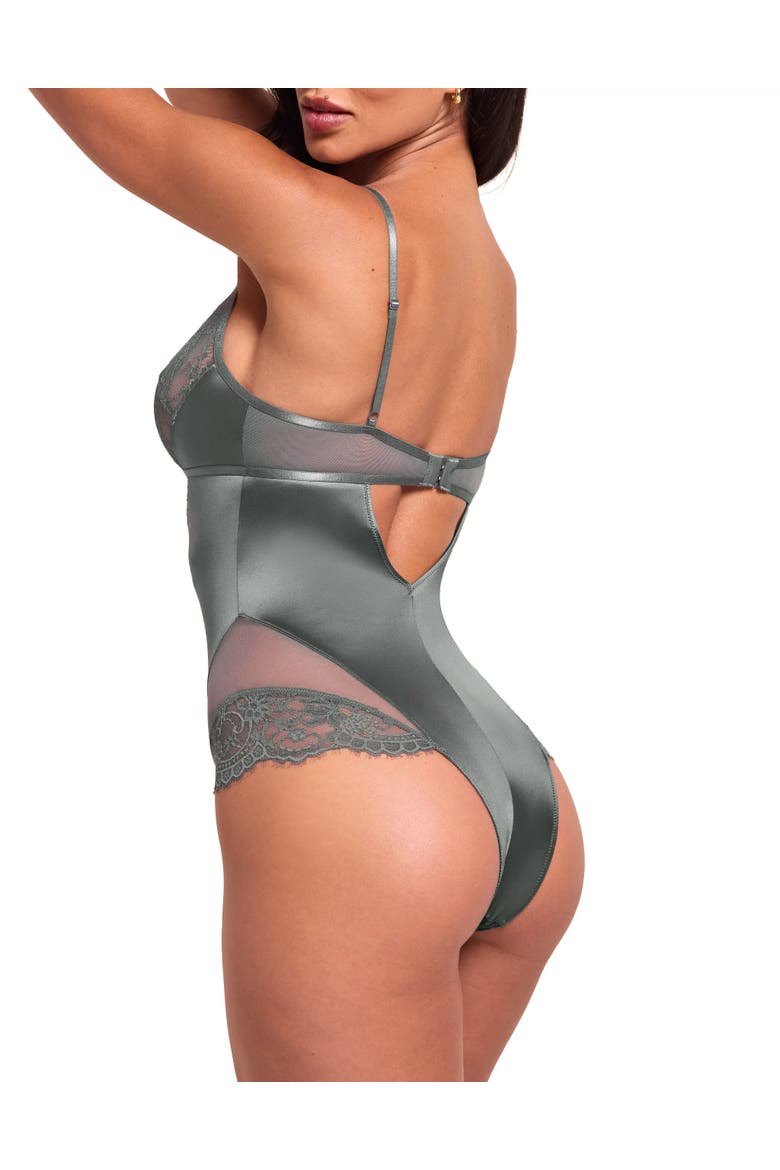 Vittoria Bodysuit Lingerie, Alternate, color, Dark grey