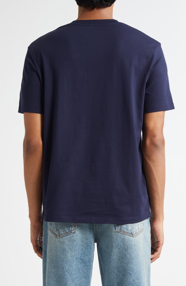 Balmain Regular Fit Logo Graphic T-Shirt, Alternate, color, Navy/ Red