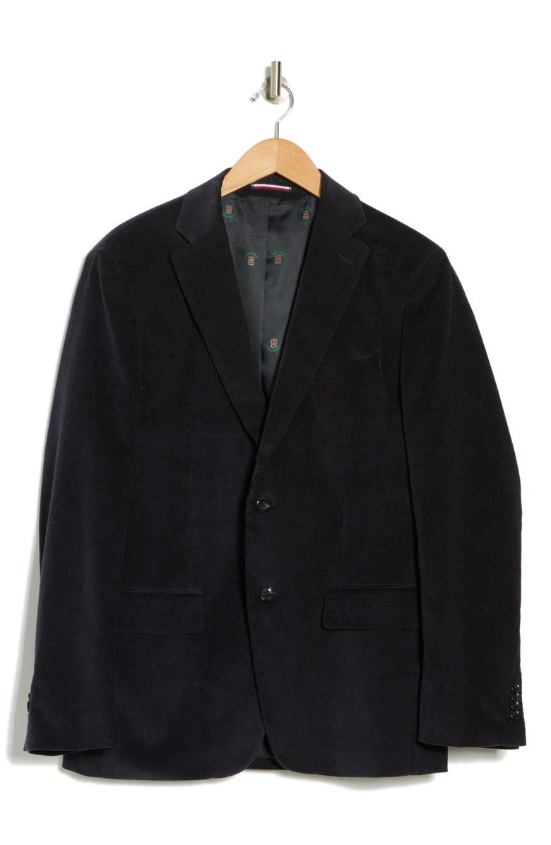 Tommy Hilfiger Cotton Corduroy Blazer, Alternate, color, Navy