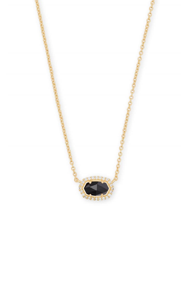 Chelsea Pendant Necklace, Main, color, BLACK/ GOLD