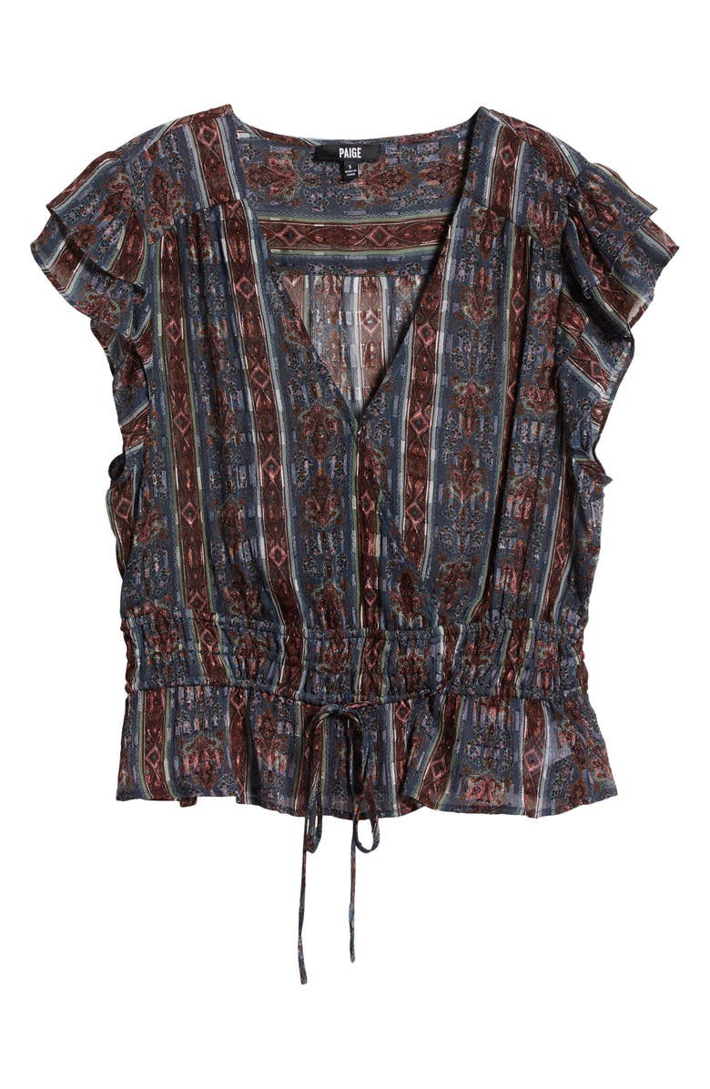 PAIGE Pancetta Silk Blend Top, Alternate, color,