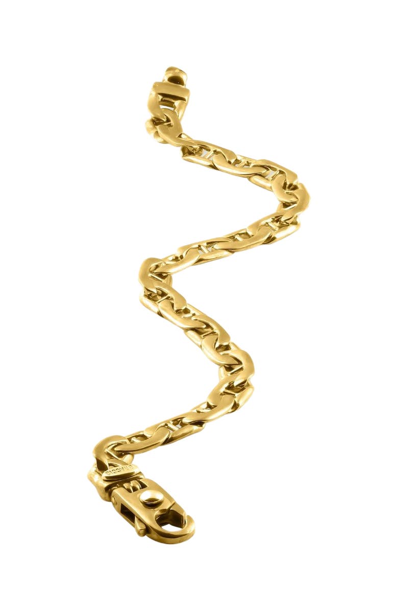 Bliss Diamond Men's Marine Link 14k Gold (26gram) or Platinum (43gram) 6.5mm Bracelet 8.5", Alternate, color, 