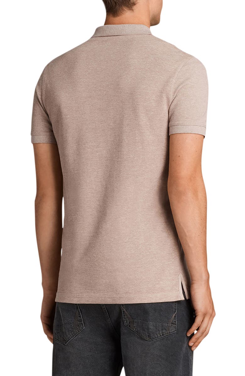 AllSaints Reform Slim Fit Cotton Polo, Alternate, color,