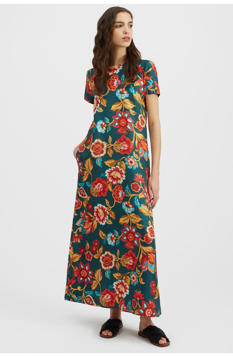 La DoubleJ Swing Dress Hottie Emerald, Main, color,