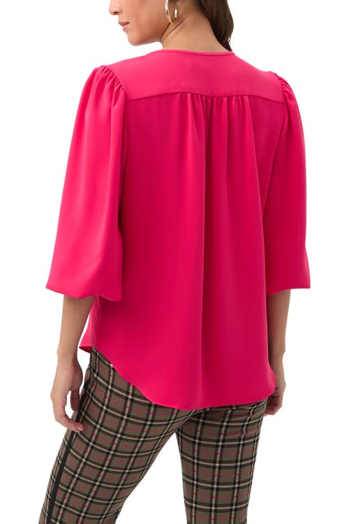 Trina Turk Morabi Chain Link Hardware Top In Pink