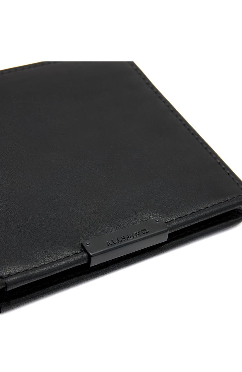 AllSaints Attain Leather Cardholder, Alternate, color, 