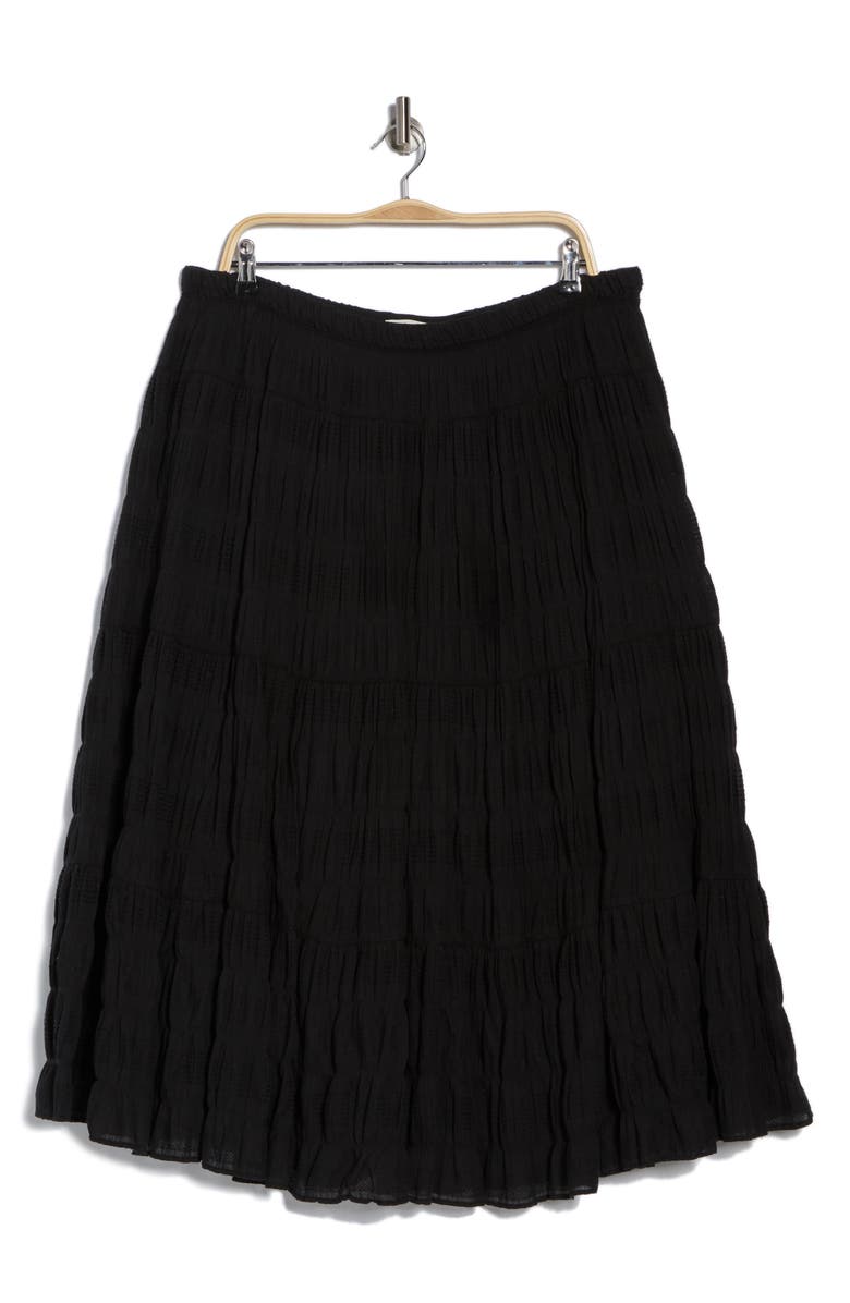 MAX STUDIO Textured Maxi Skirt, Alternate, color, Black